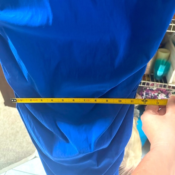 Papillon Ruche Blue Sleeveless Dress - Picture 9 of 10